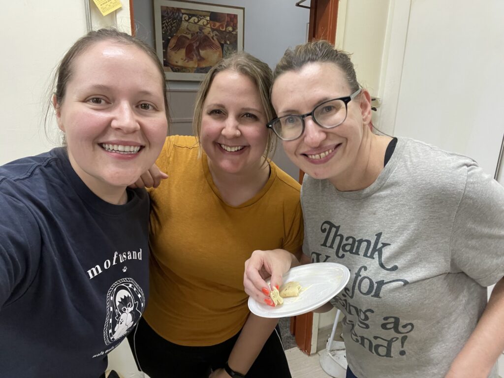 Day 3 at Slovenski Dom Cooking Class with Stephanie, Maddie and Michelle